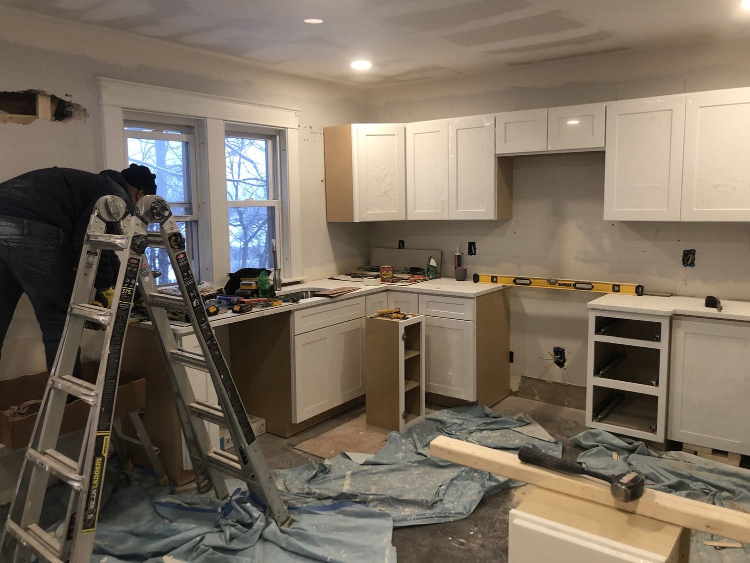 Kitchen remodel in progress